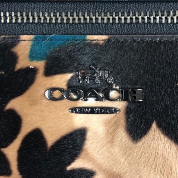 COACH NOLITA LEAF PRINT CALF HAIR BAG 58412 - Picture 7 of 9